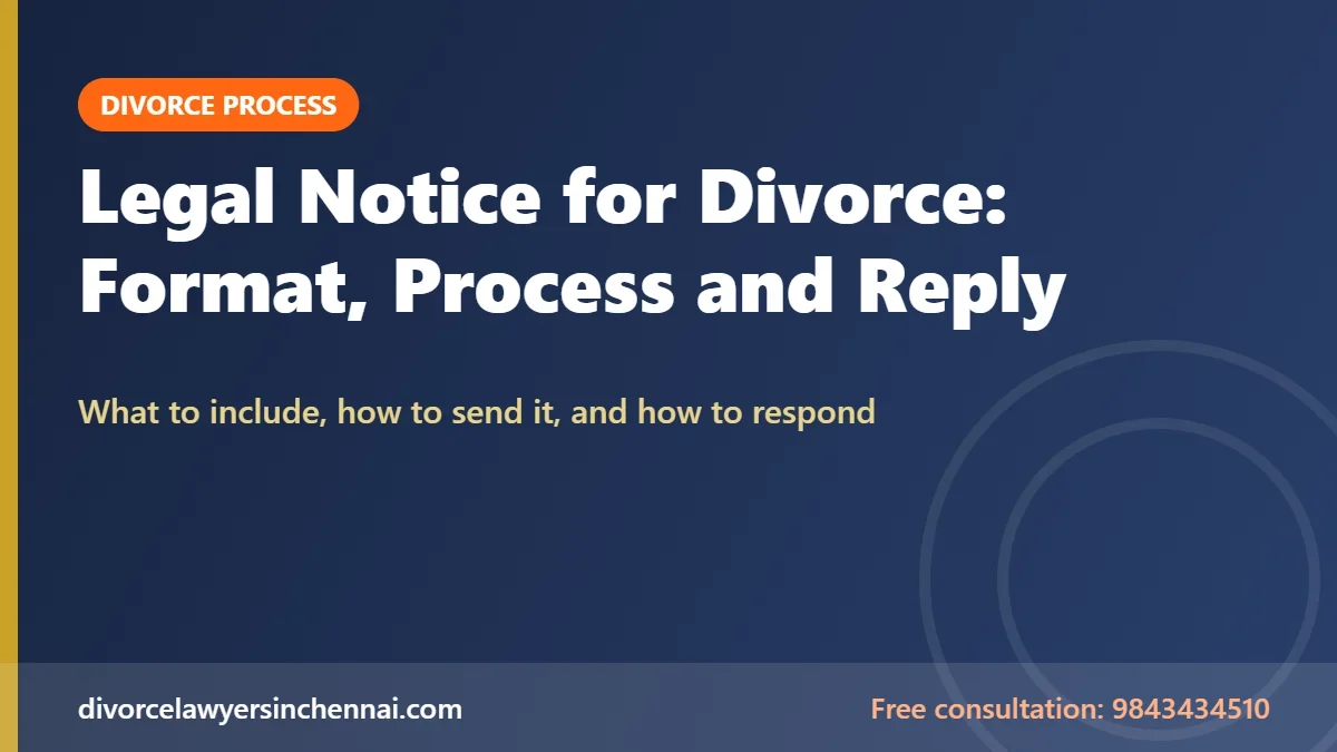Legal notice for divorce in India: format, process and how to reply